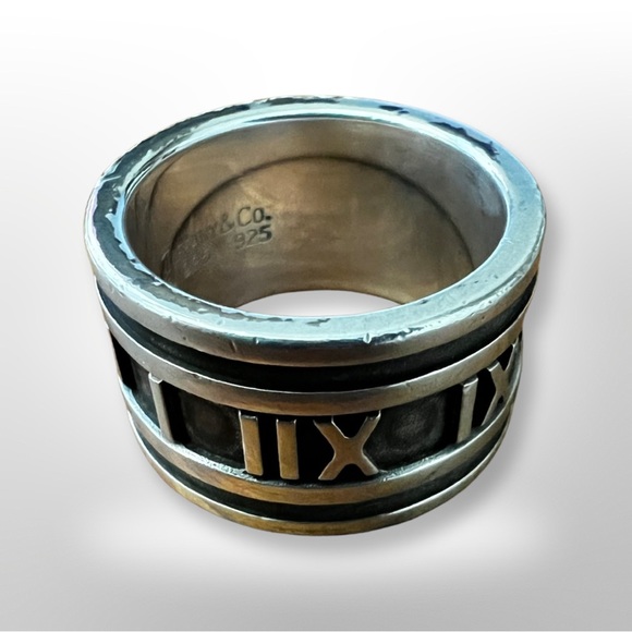 Tiffany and Co. Thick Atlas Band Ring Size 6 - Picture 9 of 10
